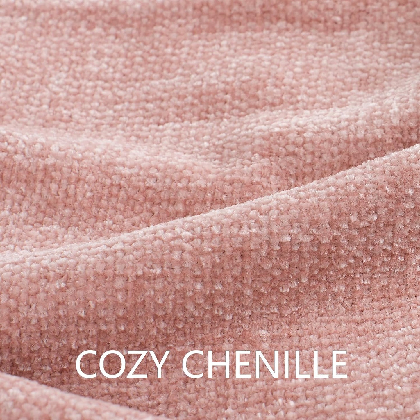Chenille Throw Blanket for Couch 60"X 80" Twin, Soft Cozy Throws with Fringe Tassel for Bed Sofa Chair Cover, Lightweight Knitted Decorative Boho Blankets for Living Room, Dusty Pink