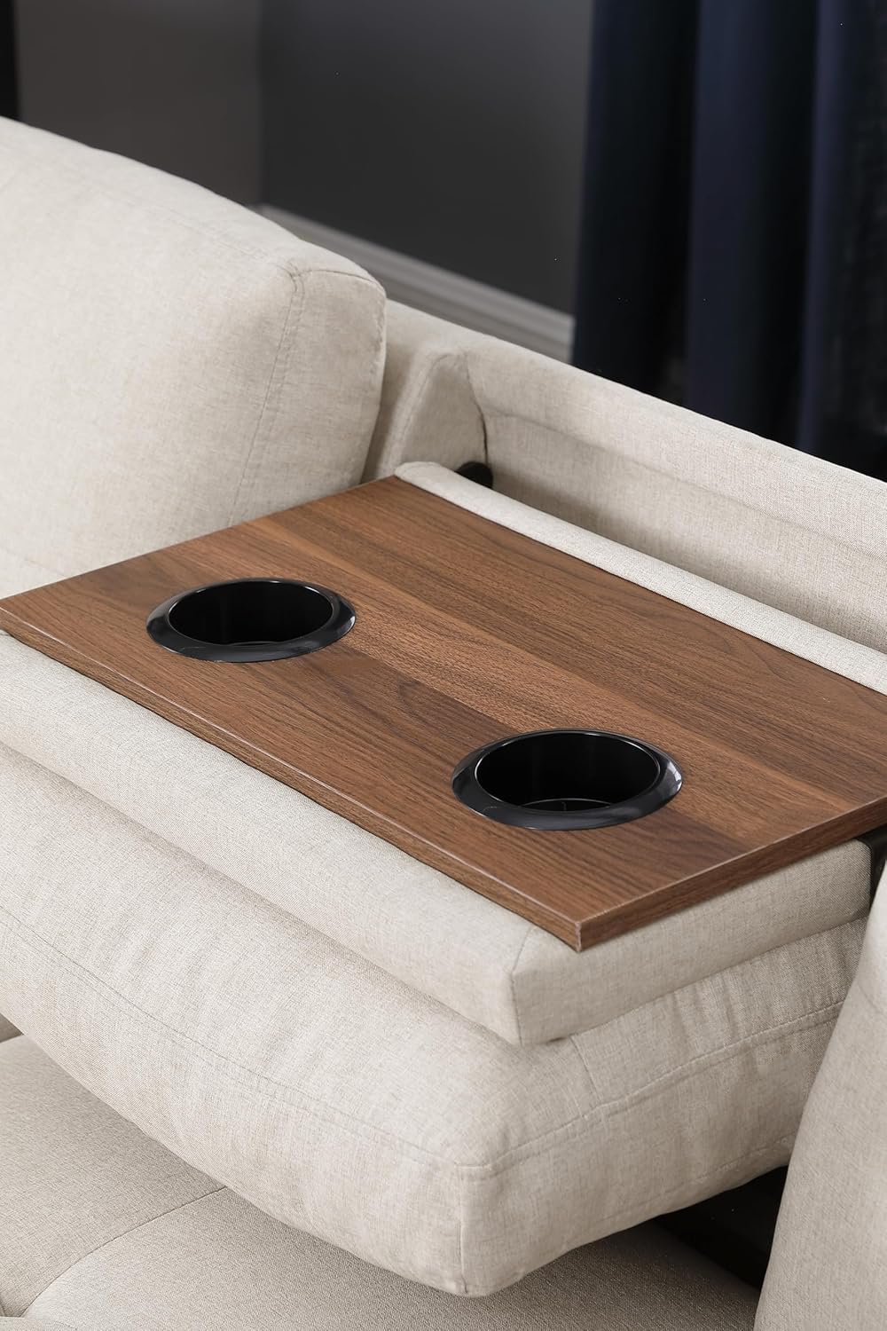 Ball & Cast 98" L Shaped Sectional Couch for Living Room with Storage Ottoman & Nailhead Trim,4 Seat Linen Upholstered Modular Sectional Sofa Set 3 PCS W/Chaise & Cup Holders,for Home,Office,Beige