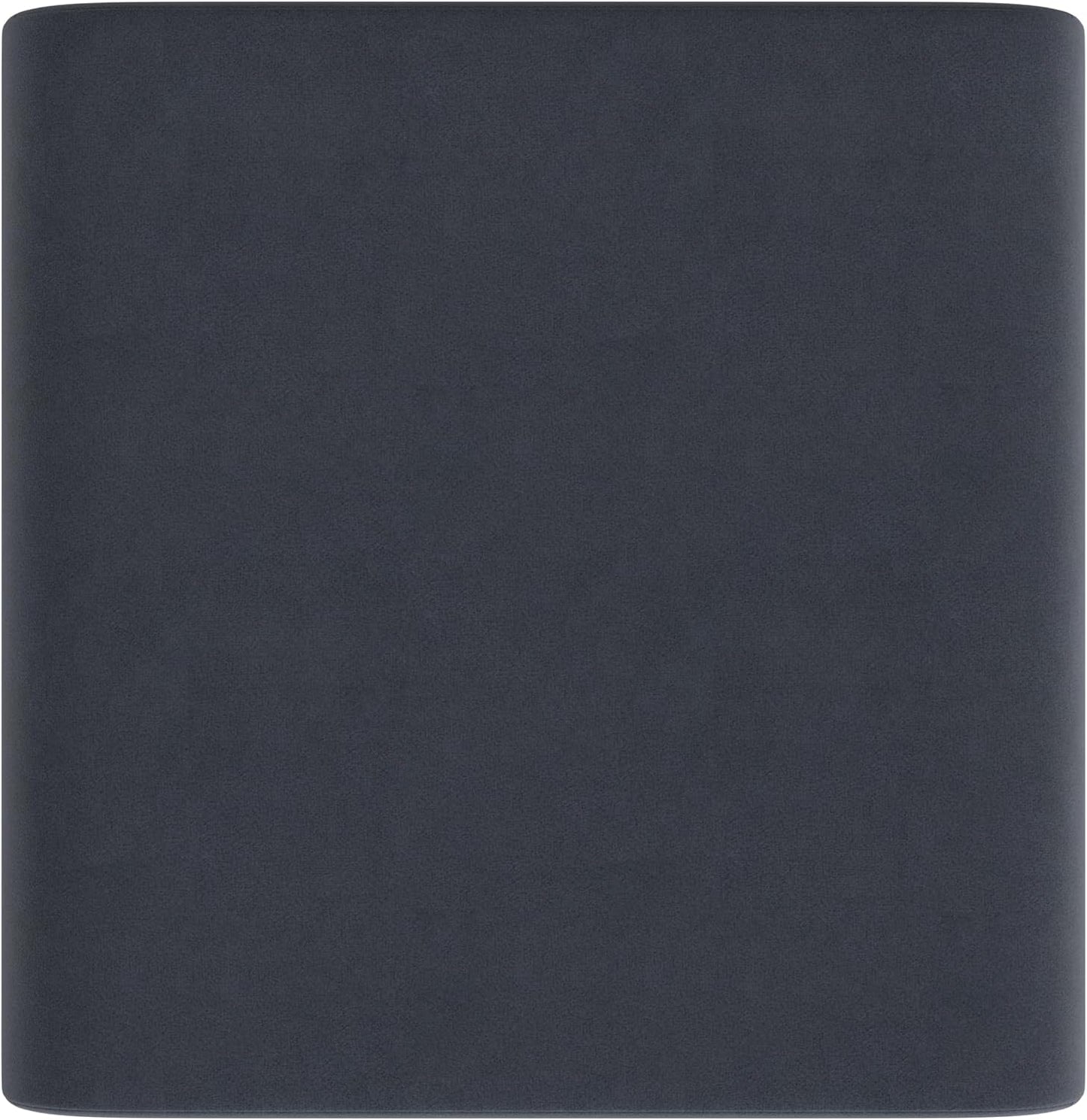 HomePop Modern Arch Velvet Ottoman Home Décor|Ottoman for Living Room & Bedroom - Steel Blue Velvet