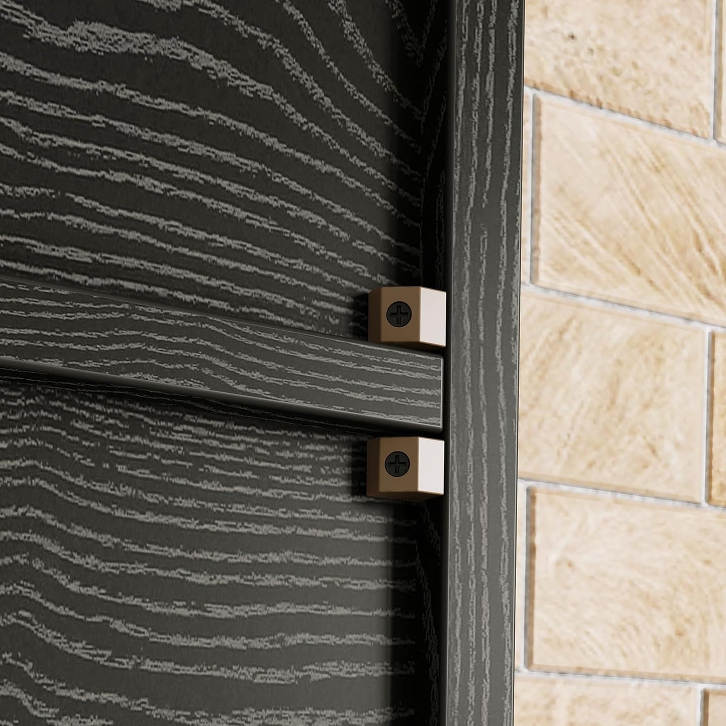 IRONCK Tall Narrow Bookshelf 8 Tiers, Compact Corner Bookcase, Easy to Match for Living Room, Office, Study, Bedroom, Vintage Black