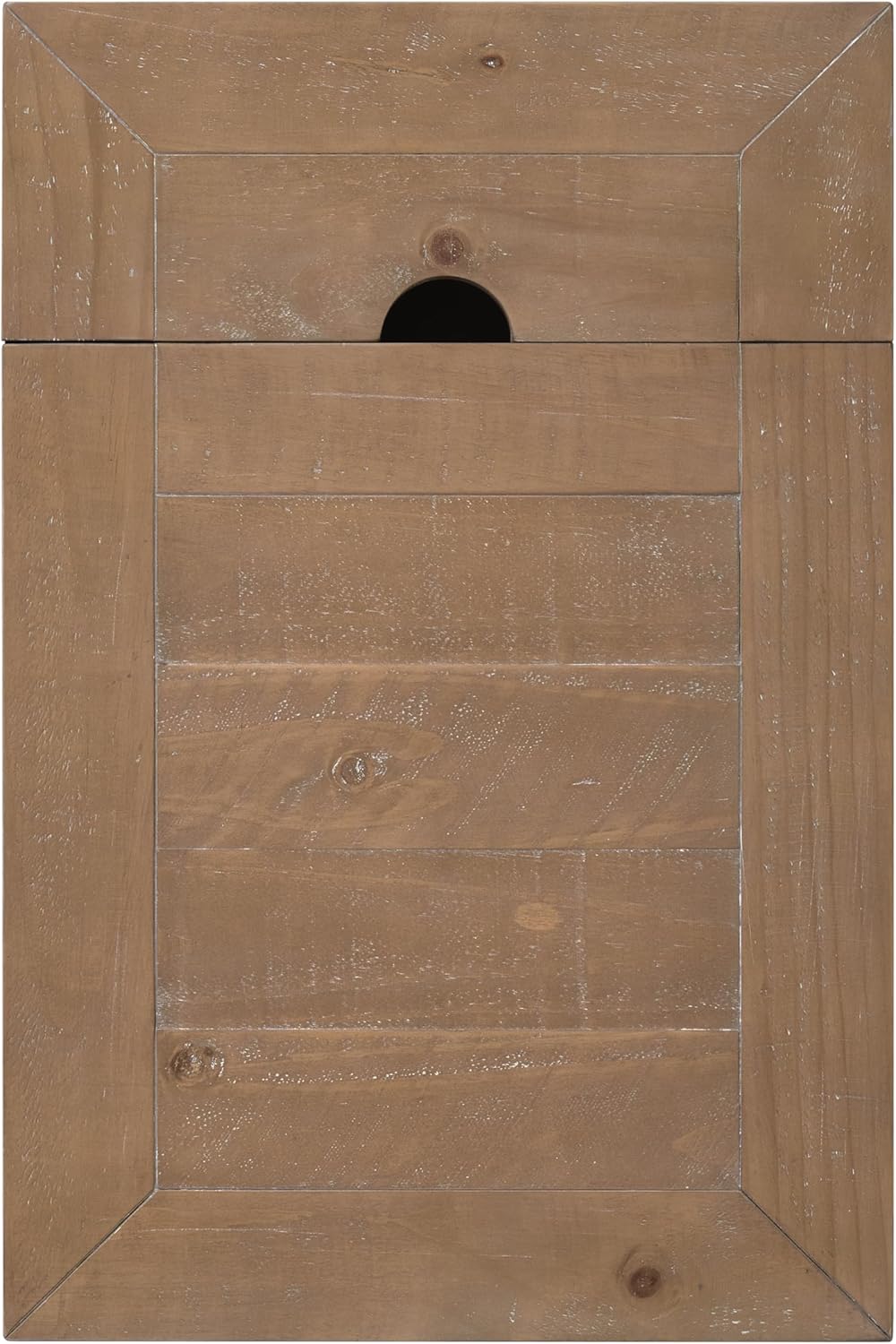 Martin Svensson Home Monterey Chairside Table with Power, Black and Driftwood