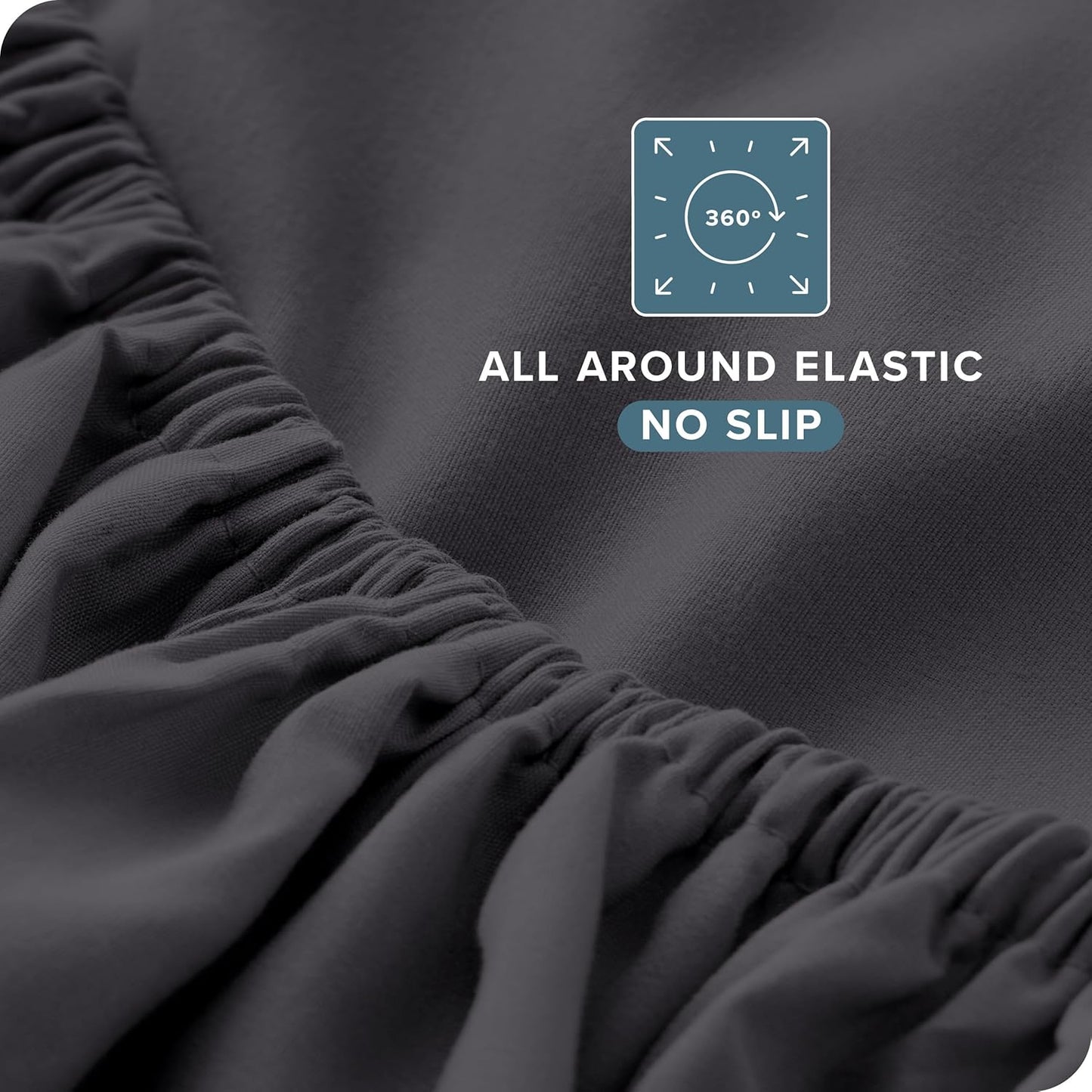 Bare Home King Sheet Set - 1800 Ultra-Soft Microfiber King Bed Sheets - Double Brushed - Deep Pockets - Easy Fit - Extra Soft - 4 Piece Set - Bedding Sheets & Pillowcases (King, Forged Iron Grey)