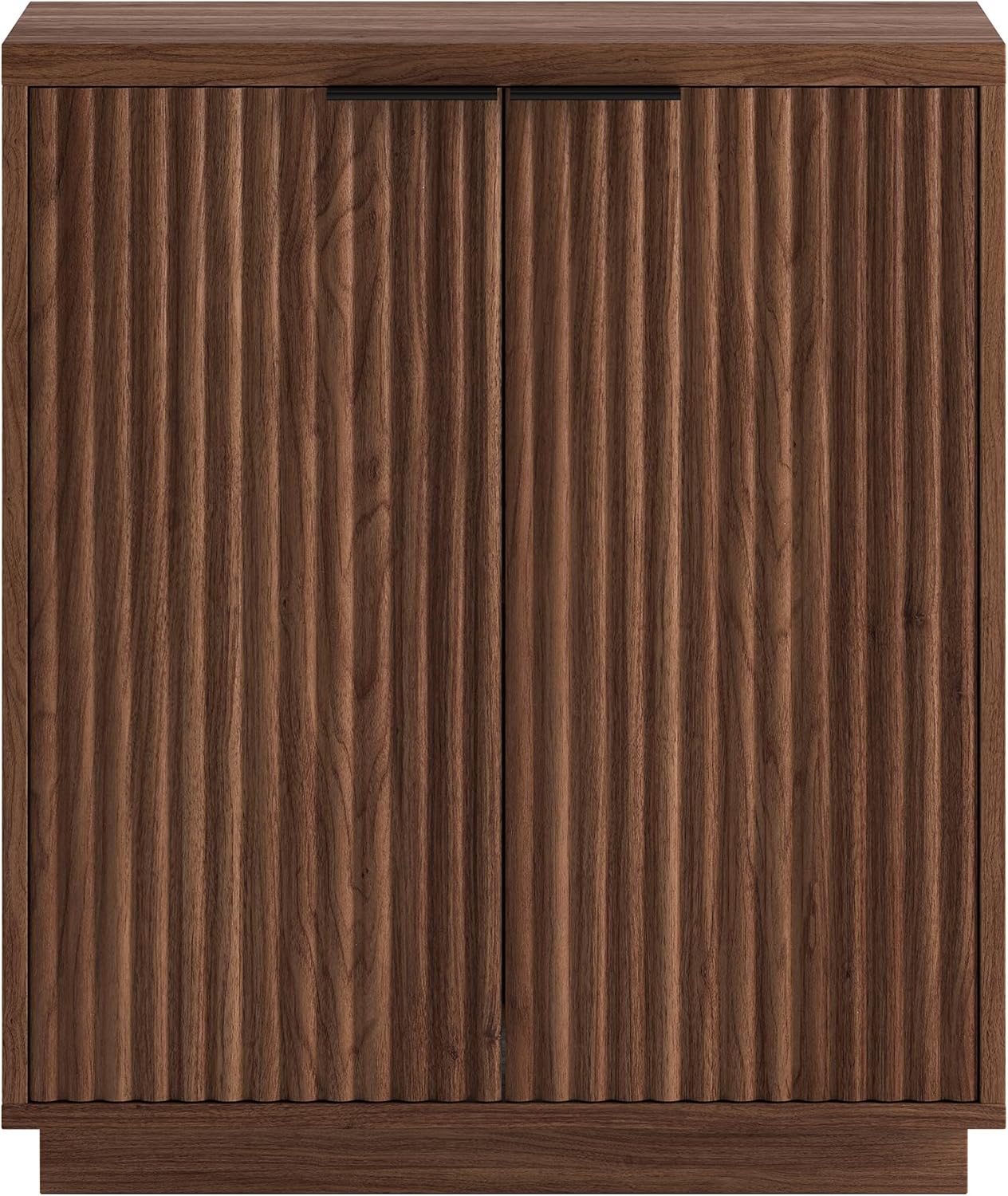 Henn&Hart 28" Wide Rectangular Accent Cabinet in Satin Walnut, for Home, Living Room, Bedroom, Entertainment Room, Office