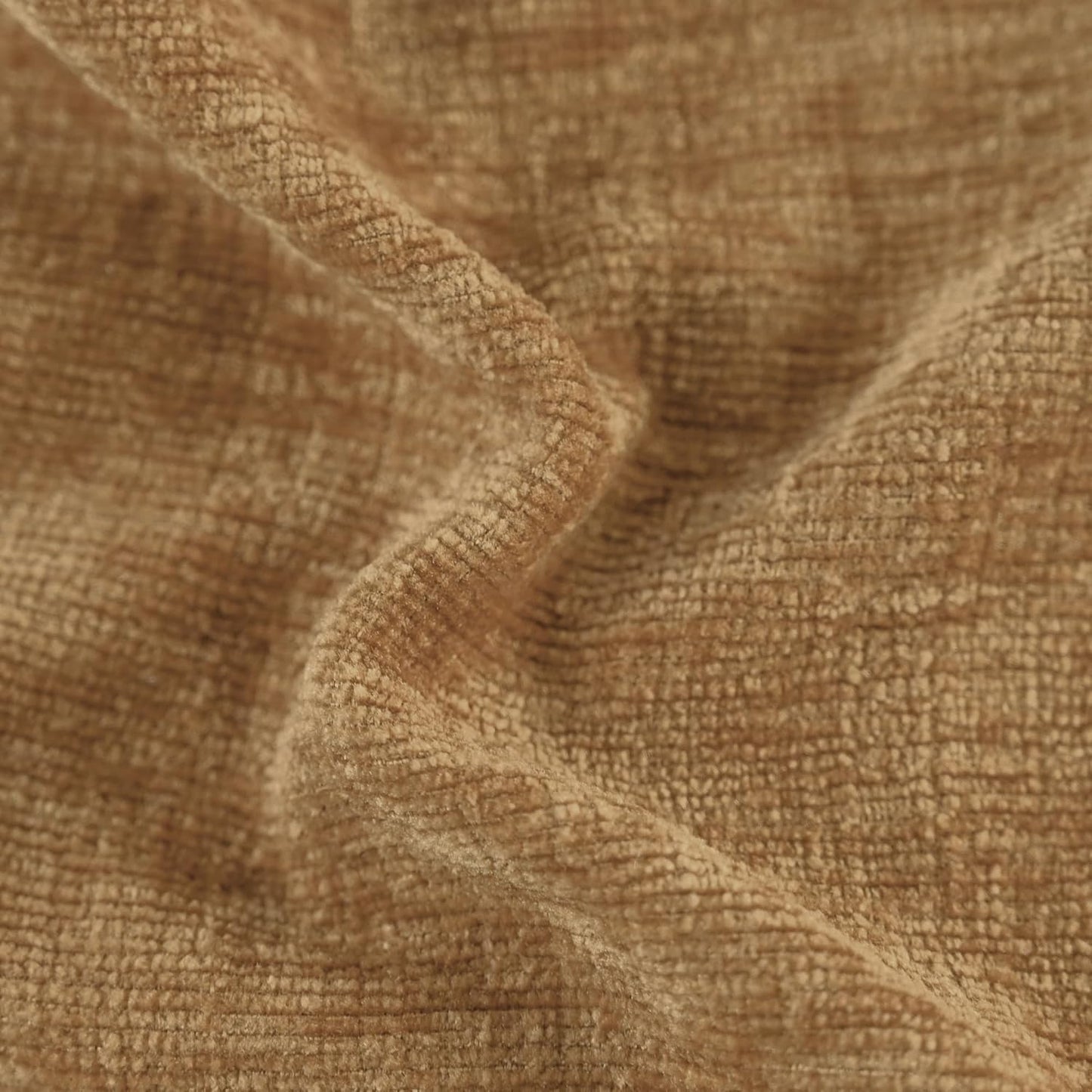 CaliTime Throw Pillow Covers Decorative 12 X 20 Inches Pack of 2 Cozy Chenille Cushion Cases for Couch Sofa Bed Living Room Home Apricot Brown