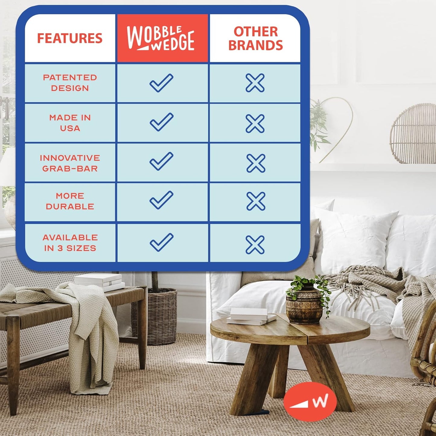 Wobble Wedges Flexible Plastic Shims, 30 Pack - Made in USA - Multi-Purpose Shim Wedges for Home Improvement & Work - Plastic Wedge, Table Shims for Leveling, Toilet & Furniture Levelers - Black