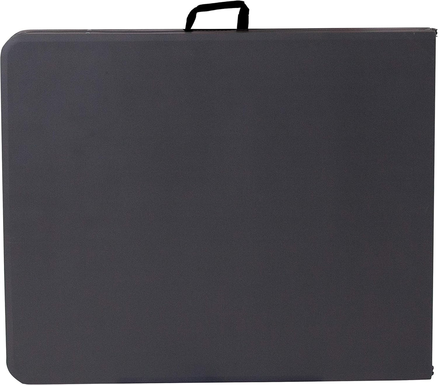 Flash Furniture 6' Rectangular Plastic Folding Event Table with Carrying Handle, Bi-Fold Portable Banquet Table for Indoor/Outdoor Events, Dark Gray