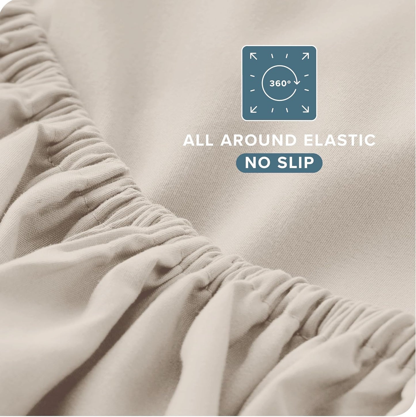 Bare Home Full Sheet Set - Luxury 1800 Ultra-Soft Microfiber Full Bed Sheets - Double Brushed - Deep Pockets - Easy Fit - 4 Piece Set - Bedding Sheets & Pillowcases (Full, Wheat)