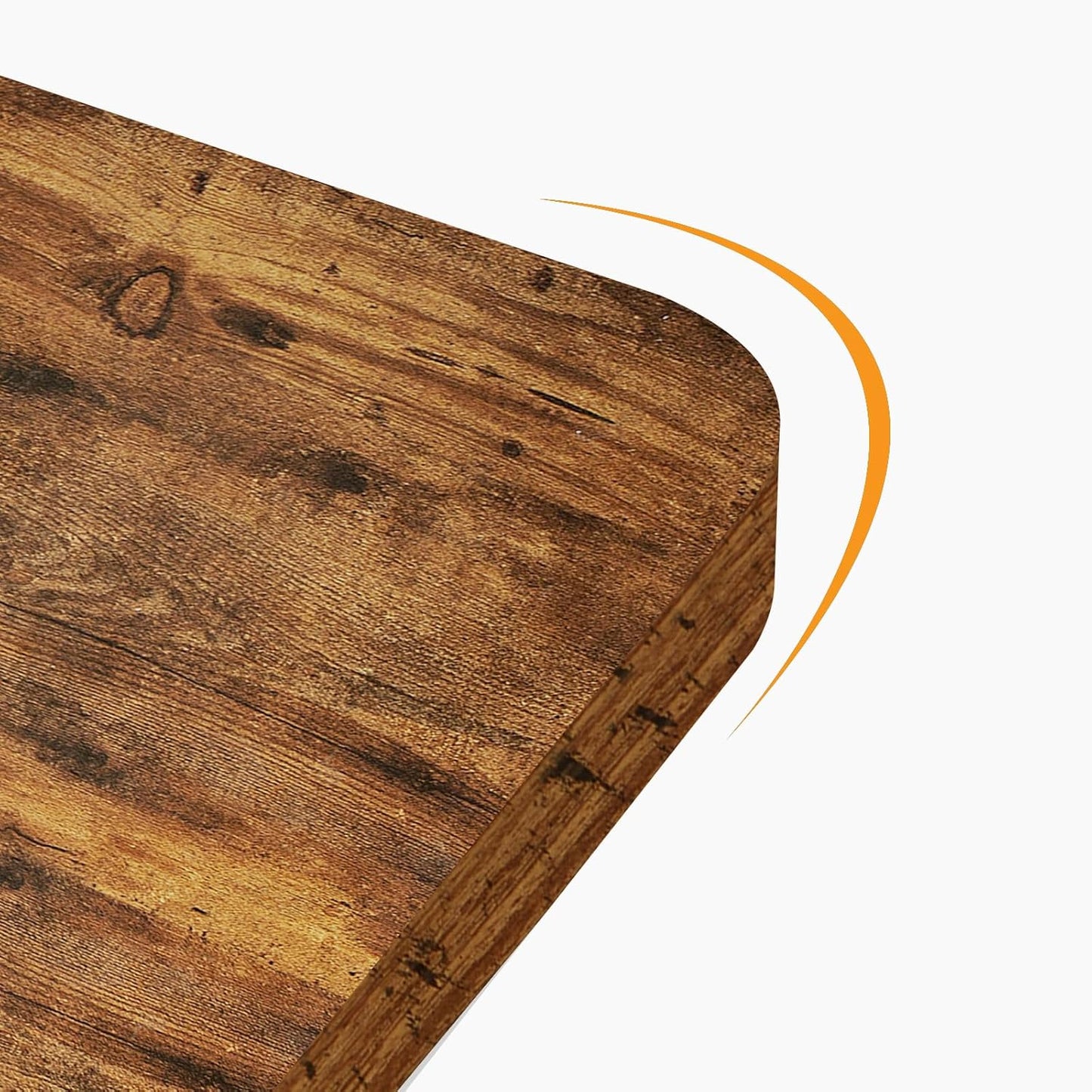 SogesHome 4-Piece Dining Table Set for 4 - Space-Saving Kitchen Set with Bench and Chairs, Ideal for Restaurants and Coffee Shops, Vintage Brown