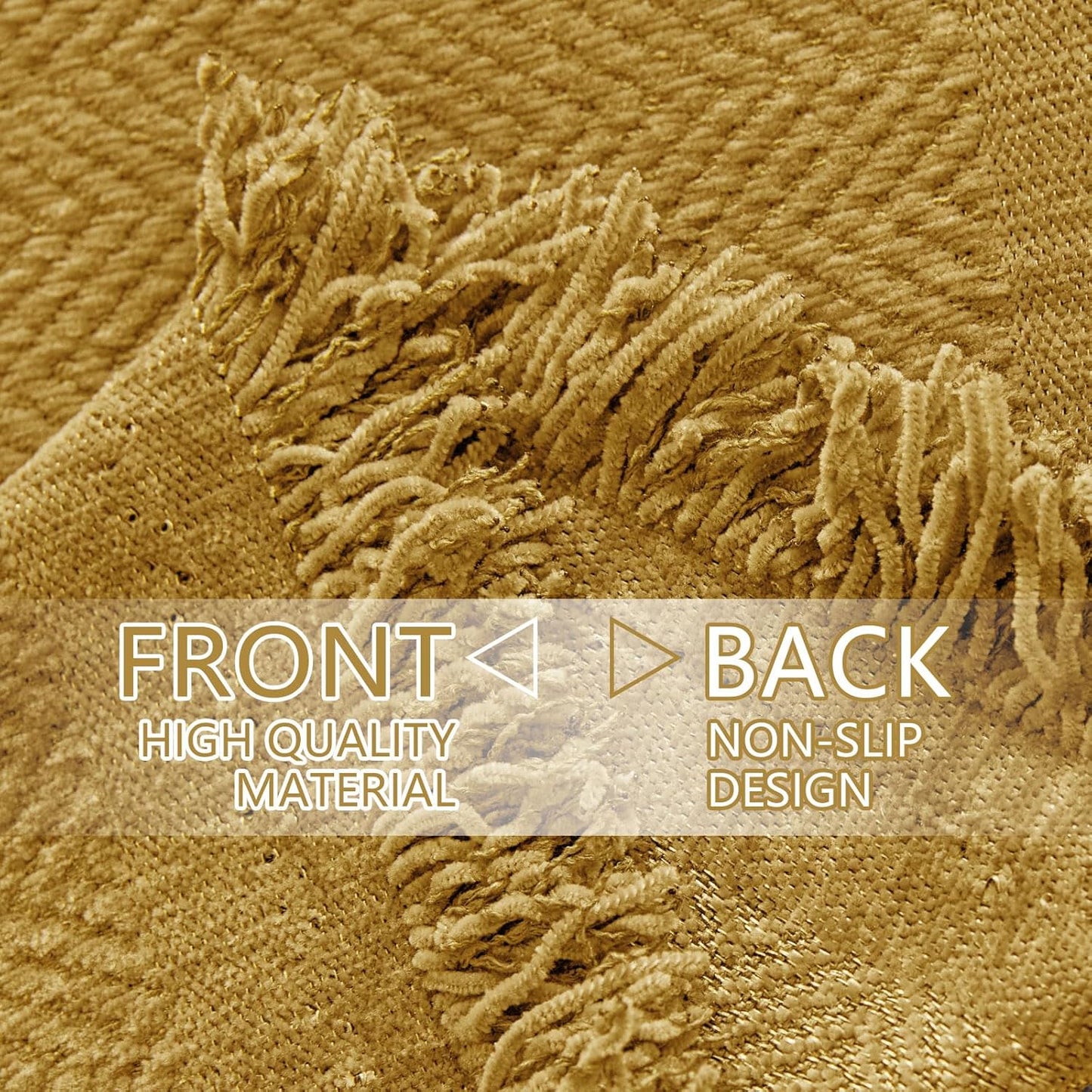 hyha Couch Cover for Dogs, Boho Sofa Covers for 3 Cushion Couch Washable, Chenille Sofa Slipcover for Pets, Soft Loveseat Sectional Couch Throw Blankets with Tassels (Yellow, 71x118 Inch)