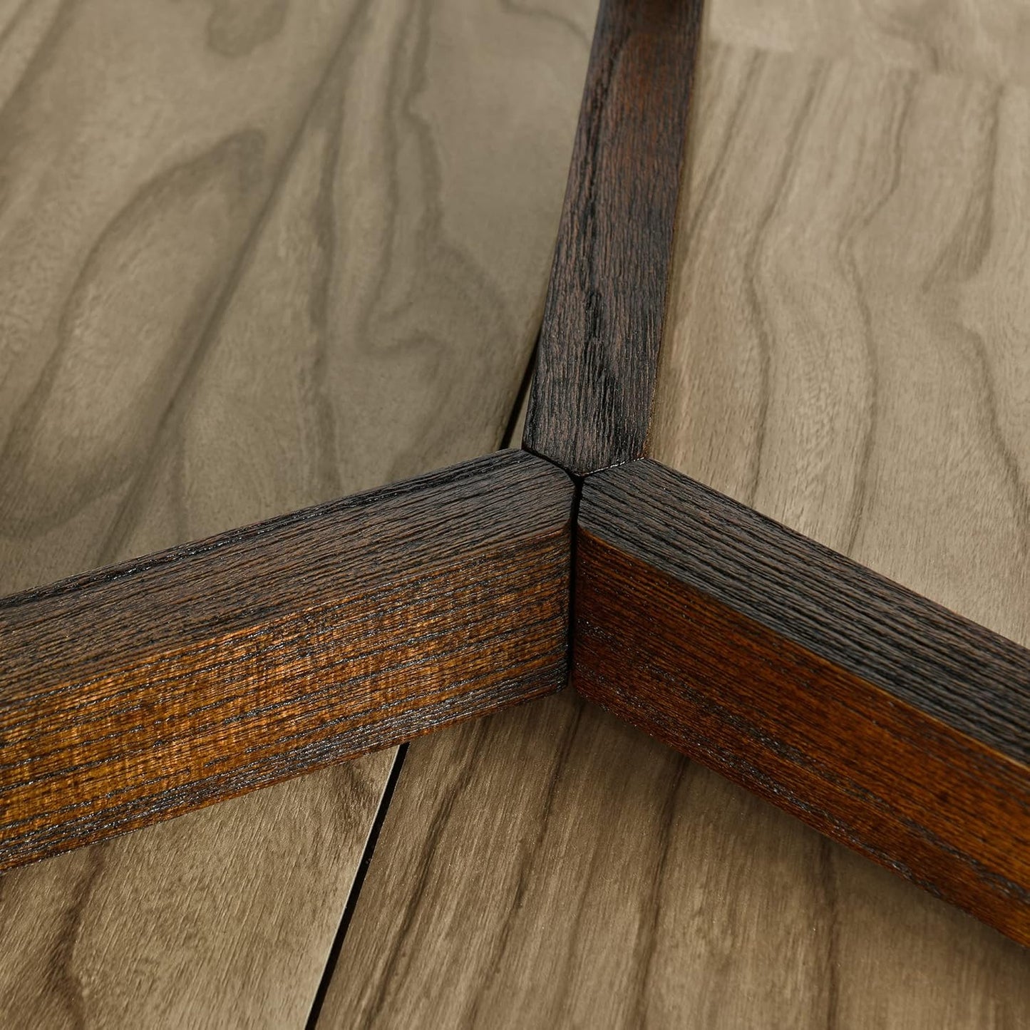 MODERION Round End Table, Rustic Side Table with Storage Shelf, Classic Circular Solid Wood Beside Table, 2-Tier Telephone Table, Nightstand, 24”H x 19.3”D for Living Room Vintage Brown BZ3338NC