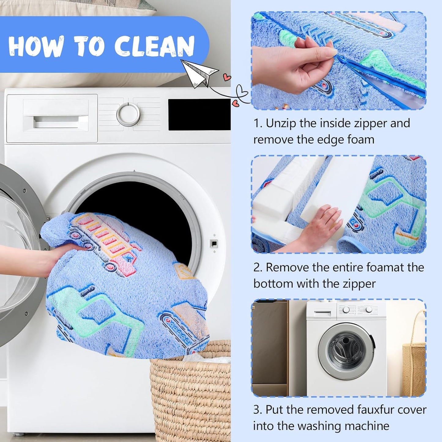 Toddler Chair Comfy,2-in-1 Soft Toddler Couch Fold Out for Kids,Convertible Sofa to Lounger,Gift for Girls and Boys Birthday,Truck