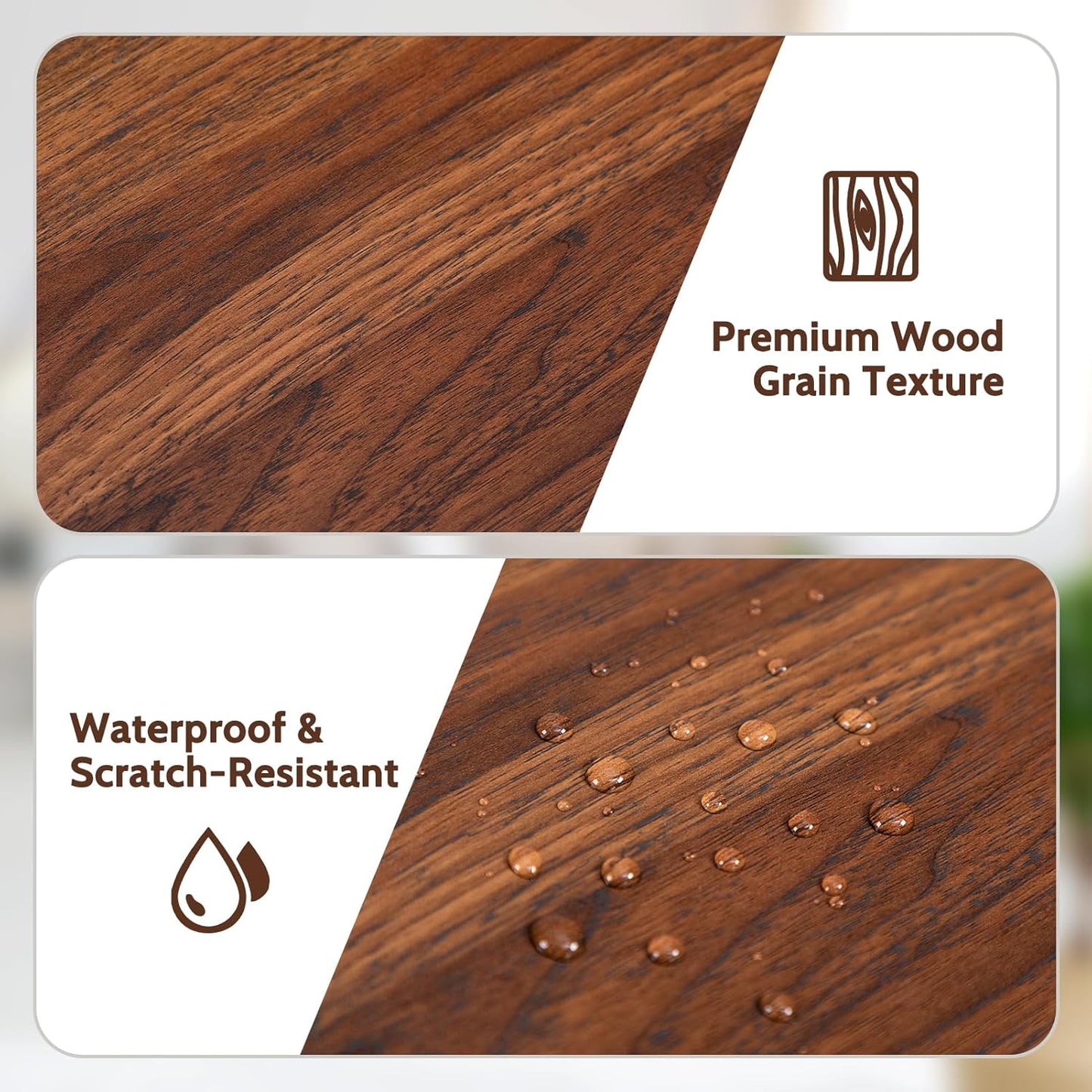 HollyHOME Wood TV Stand for TVs up to 65", Mid Century TV Stand with Storage, Modern Entertainment Center with Fence Door, Accent TV Media Console Table for Living Room, 53"(L), Retro Brown