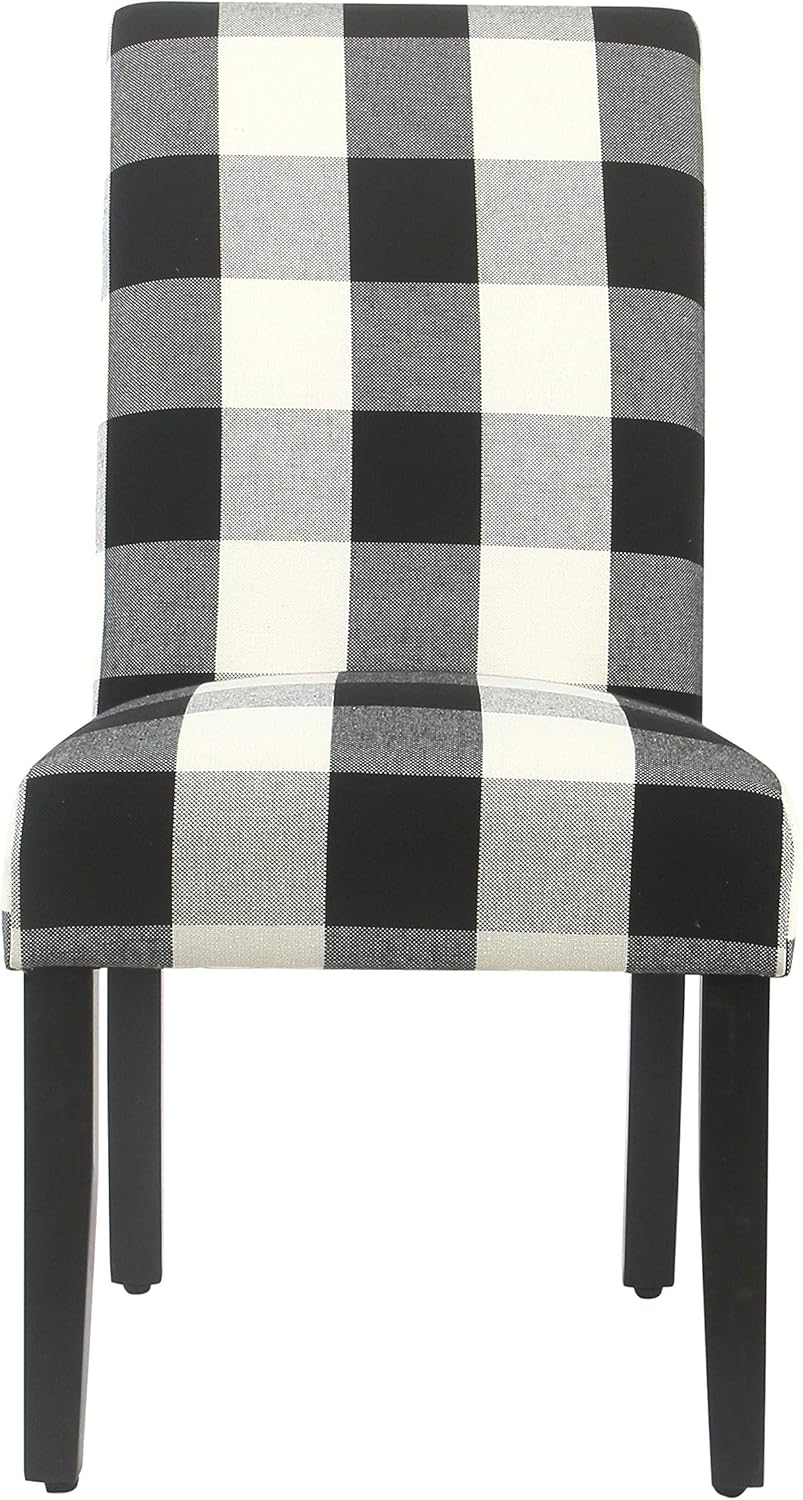 HomePop Parsons Dining Chair - Black Plaid (Set of 2)