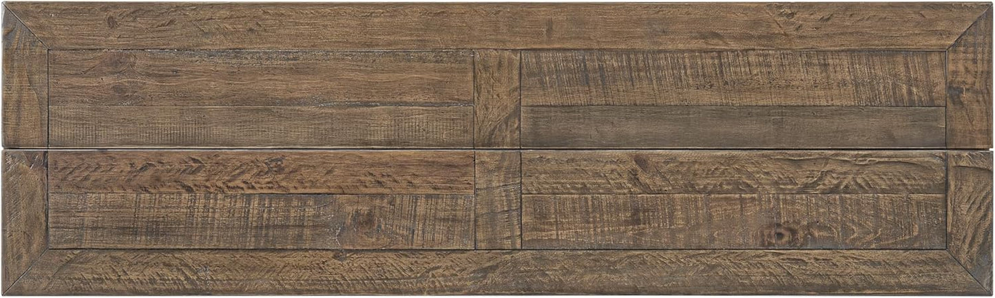 Martin Svensson Home Napa Sofa Console Table, Modular Flip Top Dining or Accent, Solid Natural Wood