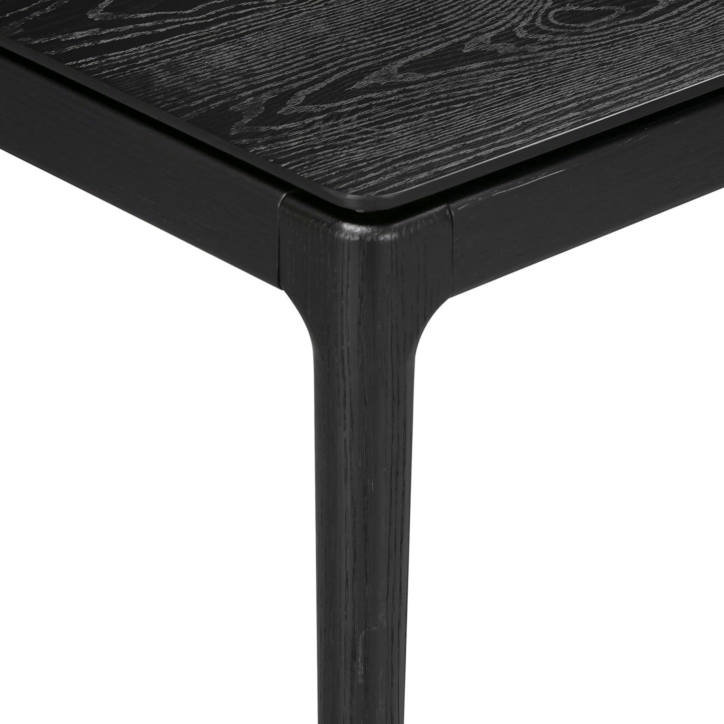 NTC Mingle Modern Wooden Rectangle Console Table with Hidden Drawer – Waterproof & Heat Resistant, Burnt Black