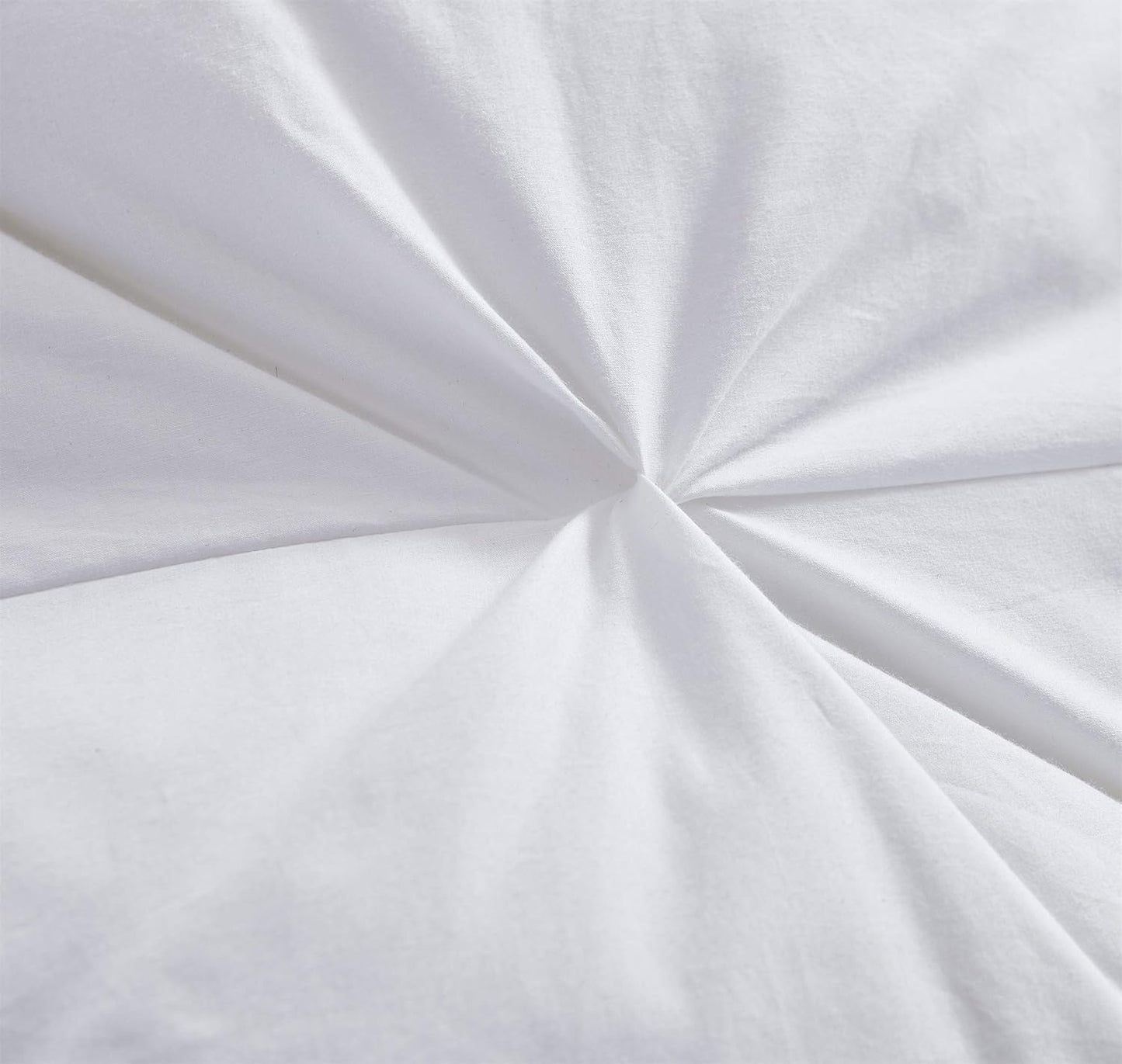 Luxurious All-Season Goose Down Feather Fiber Comforter Super King Size Duvet Insert (120x120), Exquisite Pinch Pleat Design- White, Premium Baffle Box, 100% Egyptian Cotton Cover, 85 oz. Fill Weight