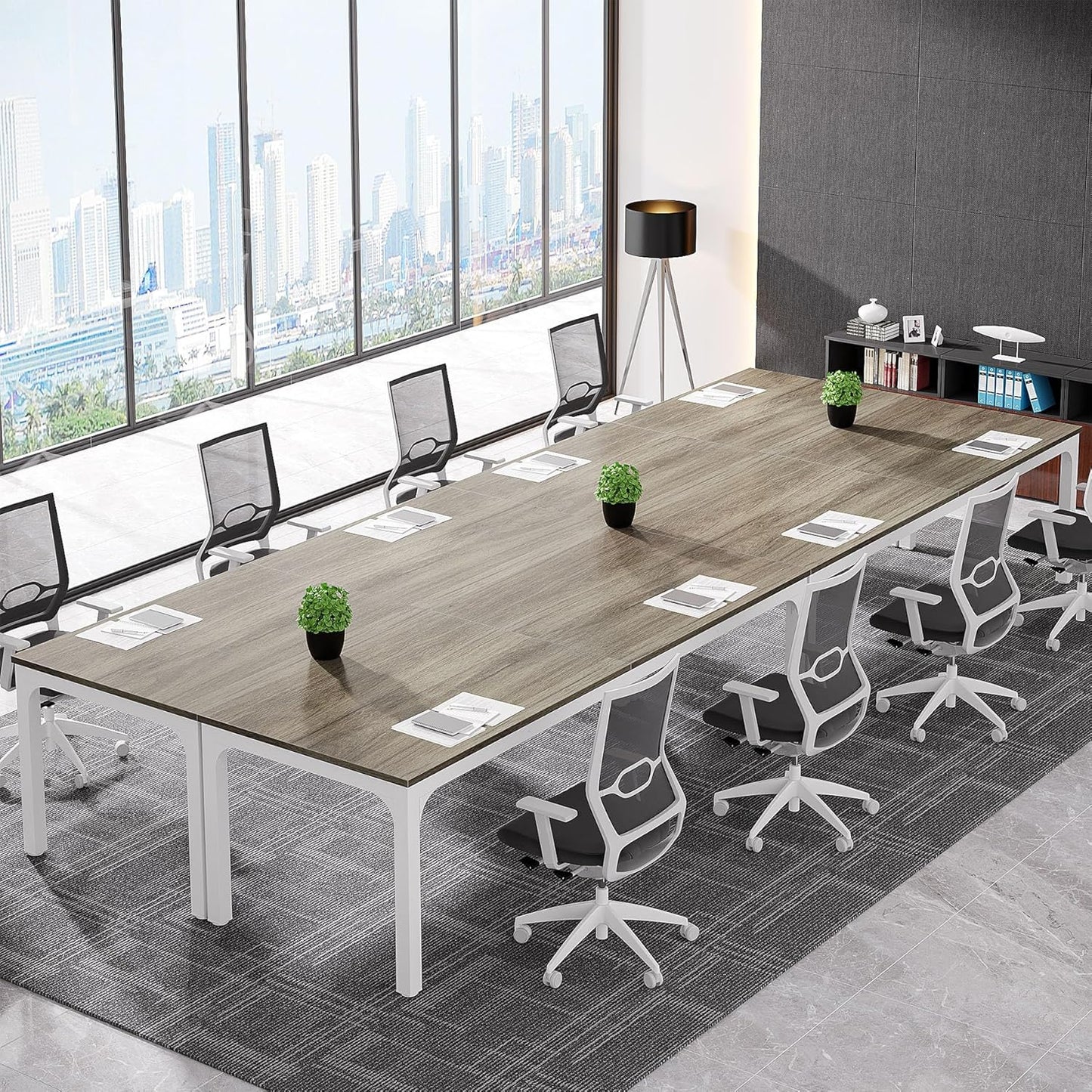 Tribesigns 6.5FT Conference Table, 78.7 Inche Rectangle Meeting Seminar Table, Large Business Tables for 6-8 People (Only Table)