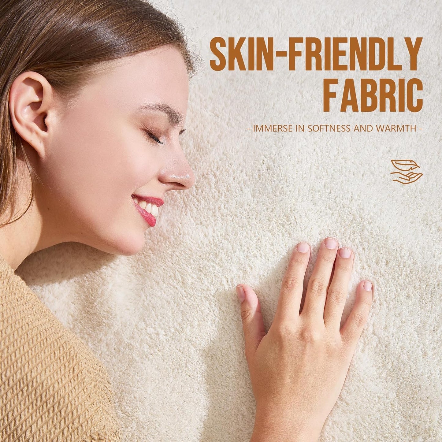 Hobestluk 3ft Bean Bag Chairs for Adults Large Beanbag Chair with Plush Faux Fur Cover Big Bean Bag Chair for Living Room Bedroom Dorm Office - White(36” x 36” x 22”)