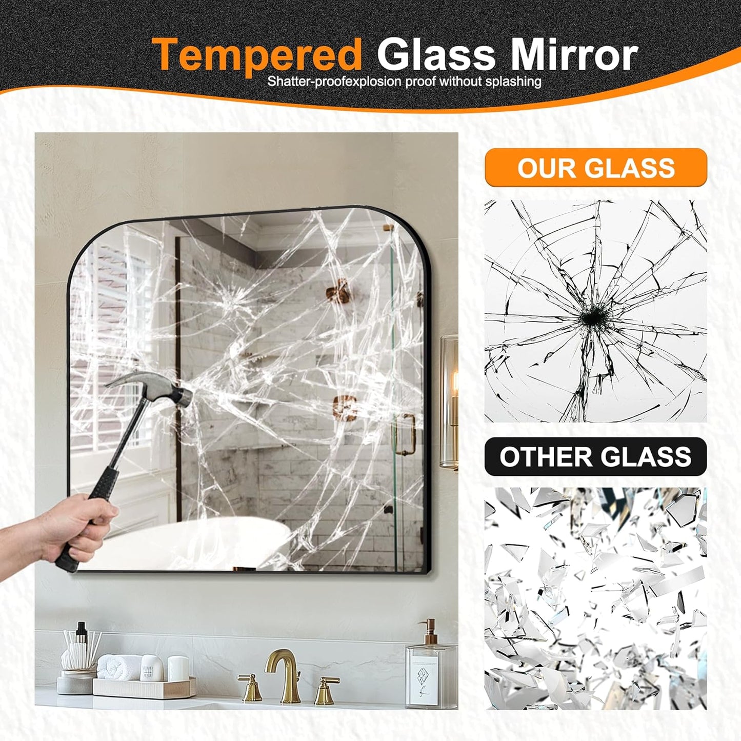 Bathroom Vanity Mirror,30" x 30" Black Metal Framed Wall Mirror for Over Sink, Living Room, Bedroom,Entryway Decor