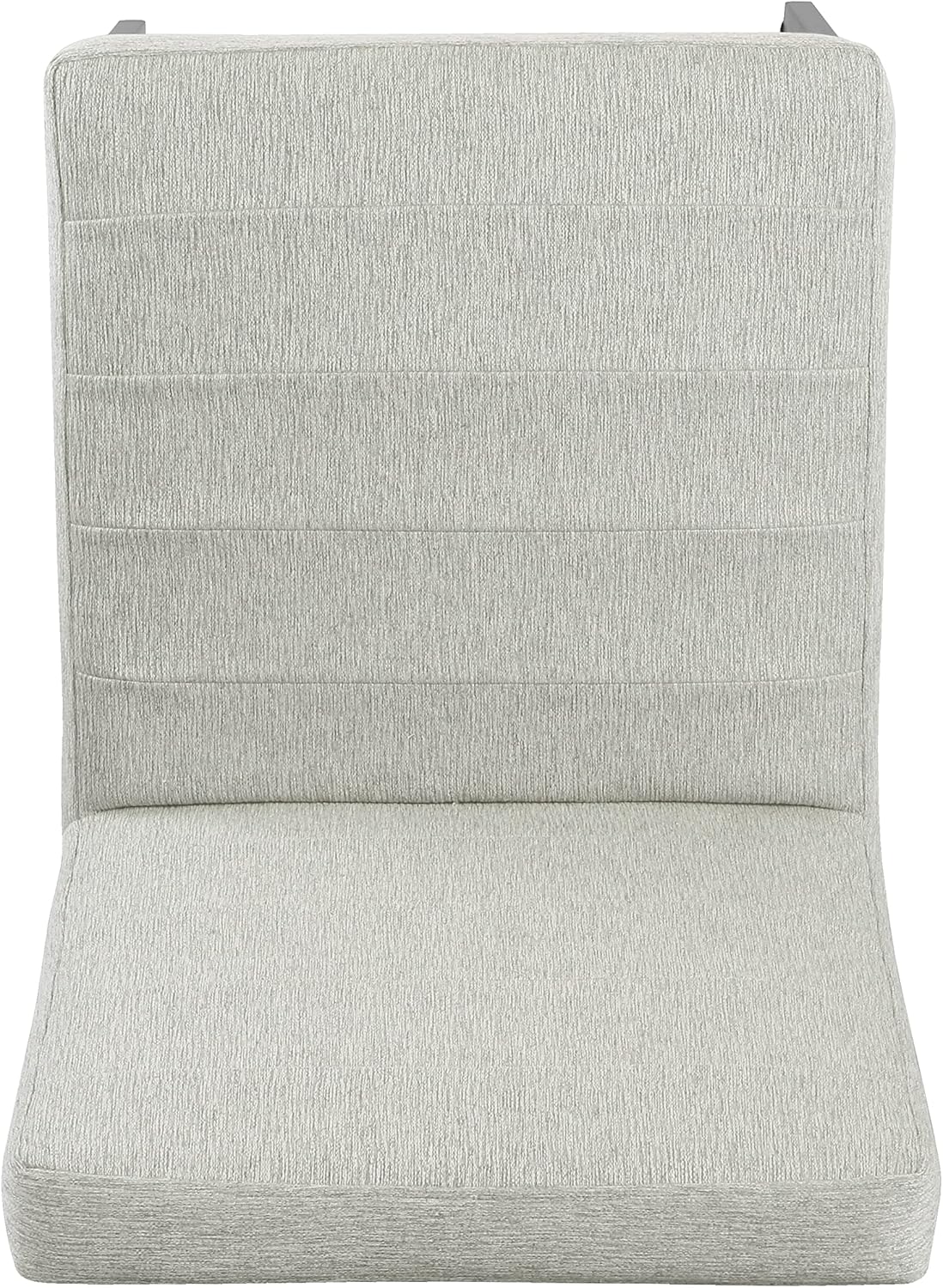 HomePop Channeled Metal Dining Chair - Sustainable Gray Woven (Single Pack)