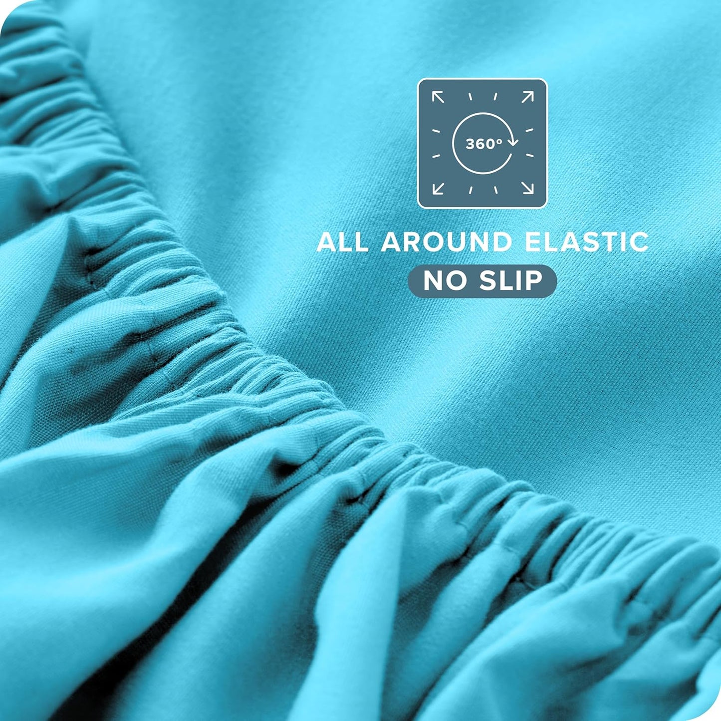 Bare Home Full Sheet Set - Luxury 1800 Ultra-Soft Microfiber Full Bed Sheets - Double Brushed - Deep Pockets - Easy Fit - 4 Piece Set - Bedding Sheets & Pillowcases (Full, Aqua)