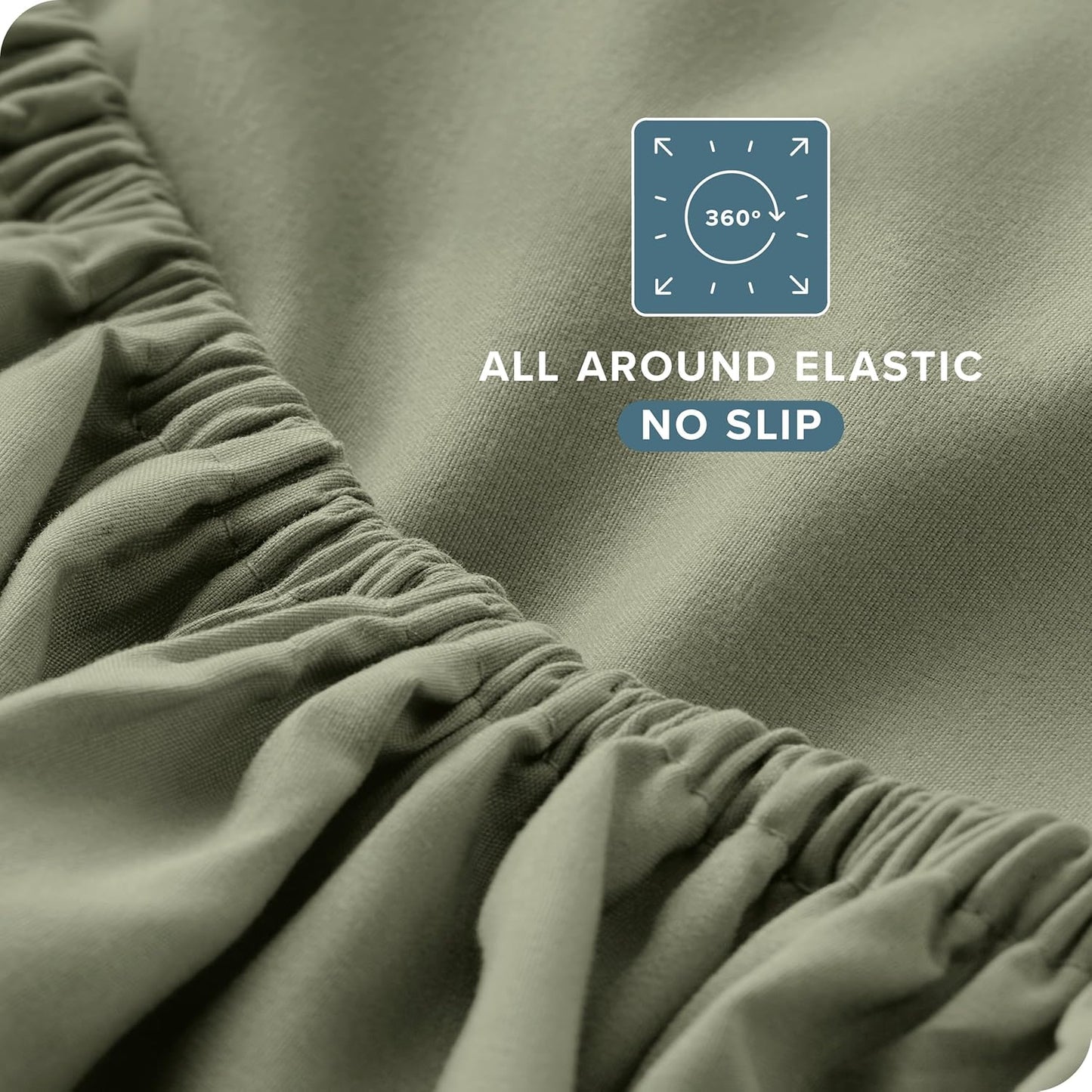 Bare Home Full XL Sheet Set - Luxury 1800 Ultra-Soft Microfiber Full Extra Long Bed Sheets - Double Brushed - Deep Pockets - Easy Fit - 4 Piece Set - Bedding Sheets & Pillowcases (Full XL, Sage)