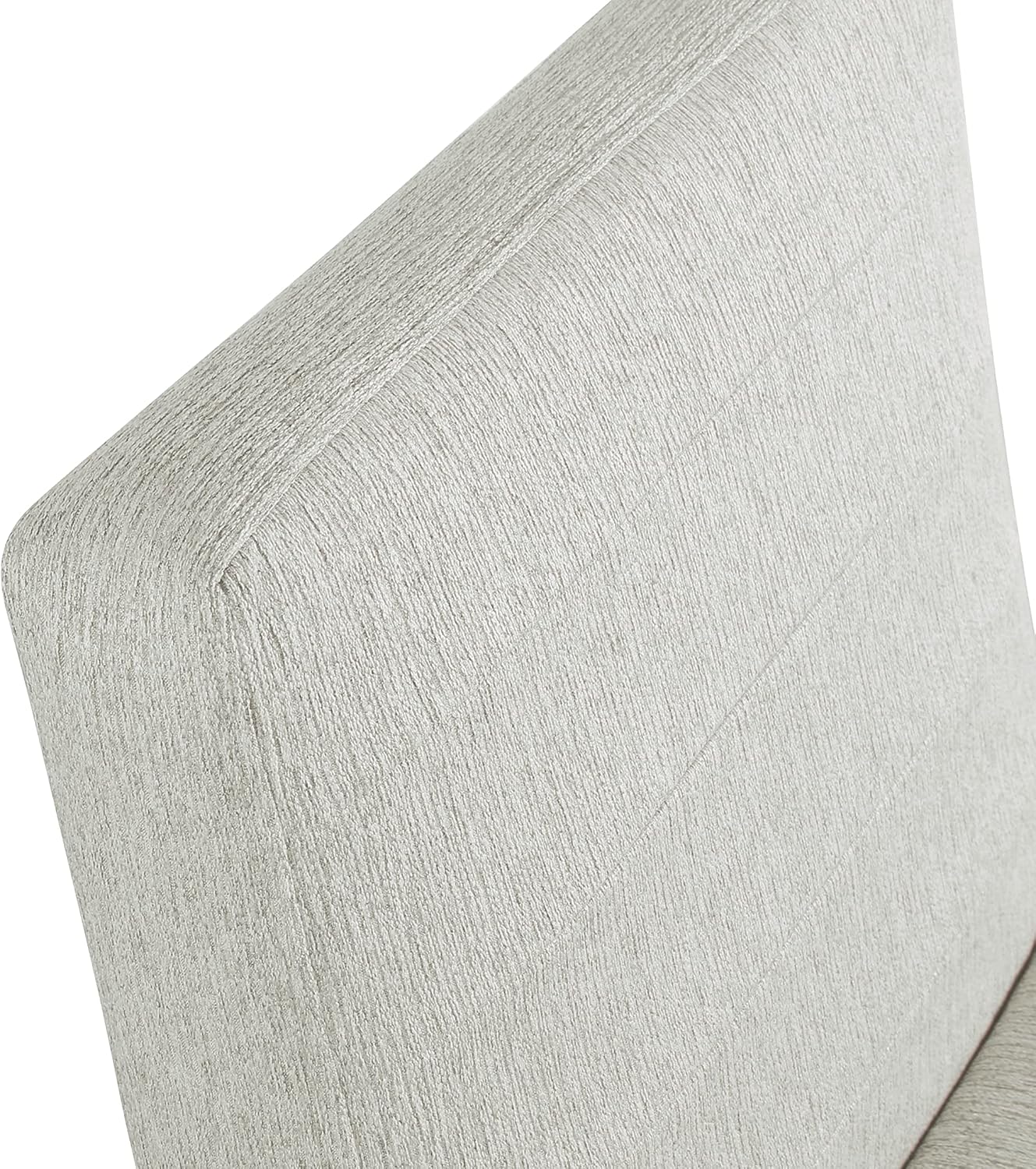 HomePop Channeled Metal Dining Chair - Sustainable Gray Woven (Single Pack)