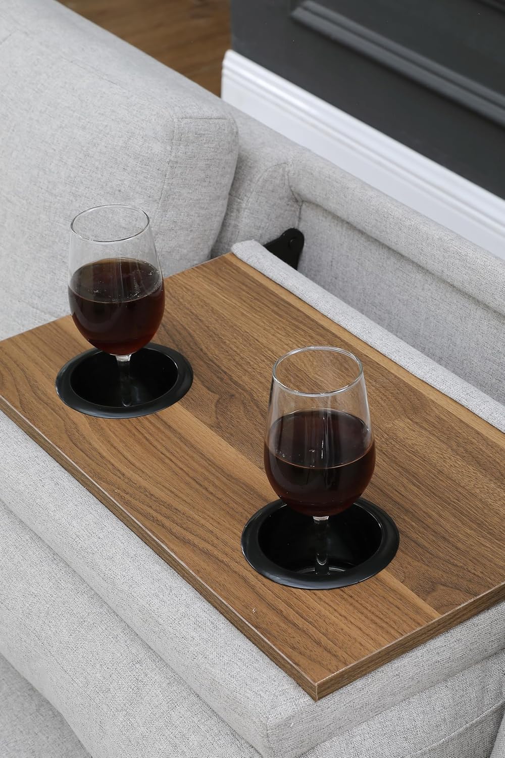 Ball & Cast 98" L Shaped Sectional Couch for Living Room with Chaise & Storage Ottoman,4 Seat Linen Upholstered Modular Sectional Sofa Set 3 PCS W/Cup Holder & Nailhead Trim,for Home,Office,Light Gray