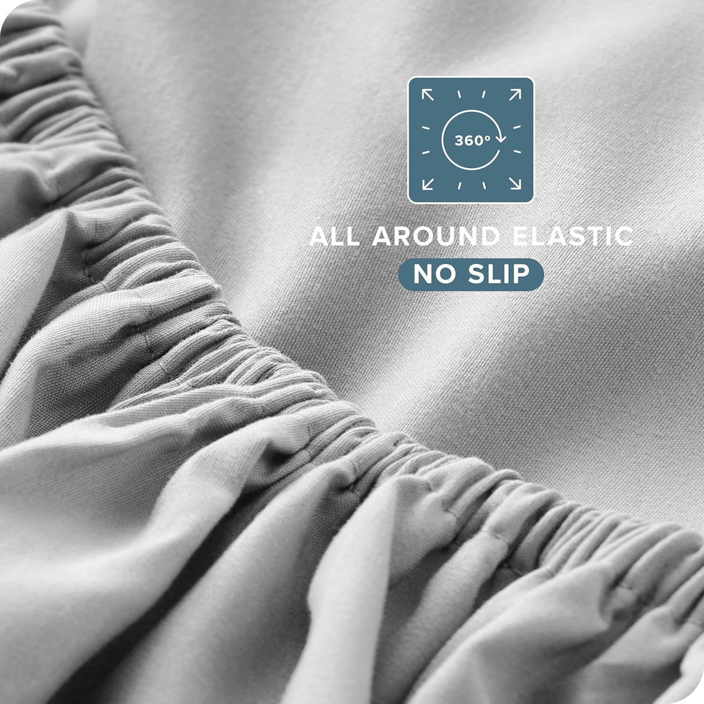 Bare Home Queen Sheet Set - Luxury 1800 Ultra-Soft Microfiber - Double Brushed - Deep Pockets - Easy Fit - 4 Piece Set - Bedding Sheets & Pillowcases (Queen, Cloud Grey)