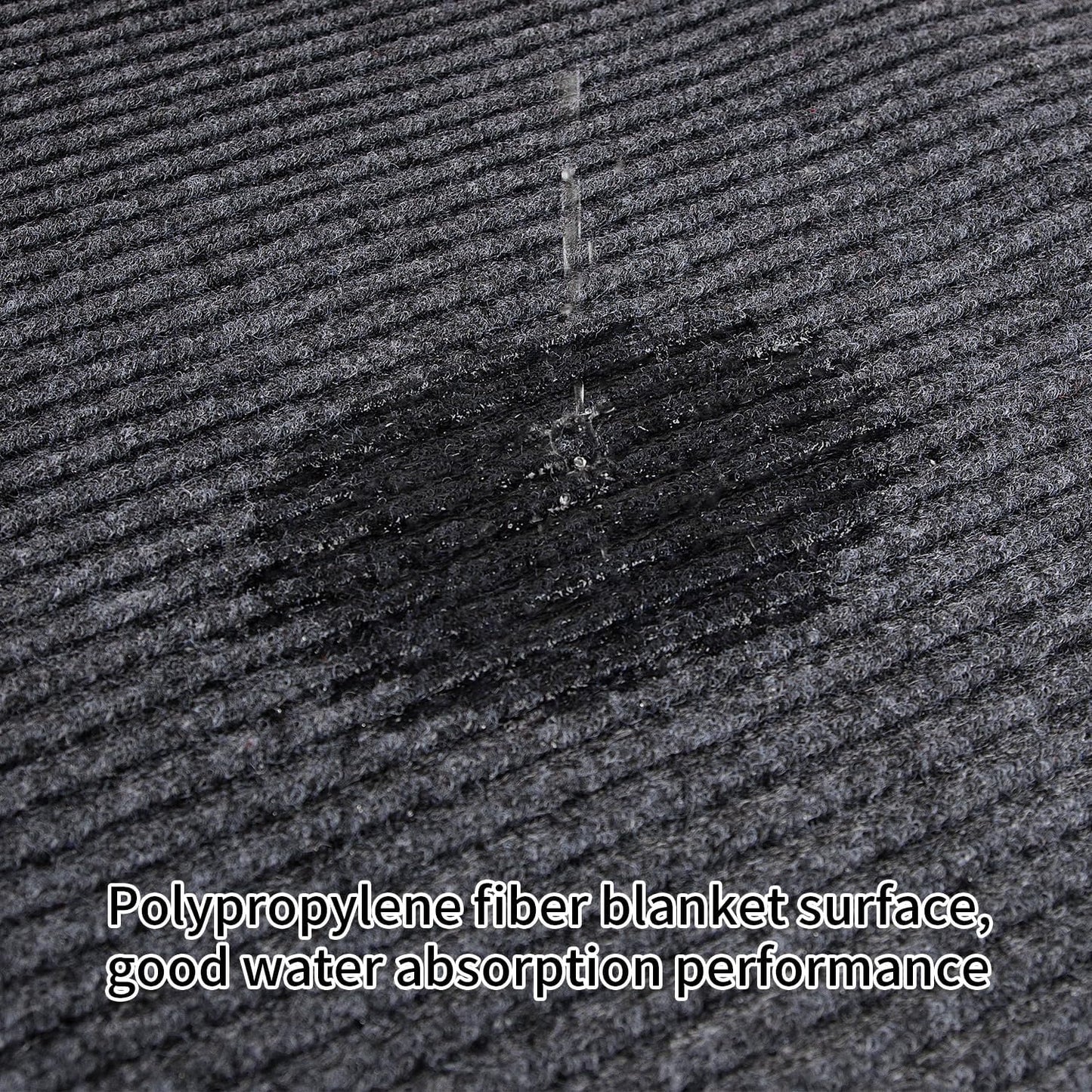 TANYOYO 3' X 10' Commercial Grade Door Floor Mat Brush Step Entrance Mat Vinyl Backed Utility Doormat Heavy Duty Floor Rugs Commercial Outdoor Carpet Indoor Entrance Mat,Grey