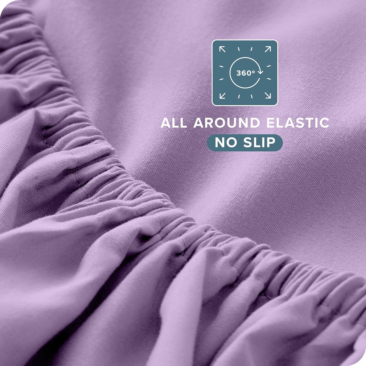 Bare Home Full Sheet Set - Luxury 1800 Ultra-Soft Microfiber Full Bed Sheets - Double Brushed - Deep Pockets - Easy Fit - 4 Piece Set - Bedding Sheets & Pillowcases (Full, Lavender)