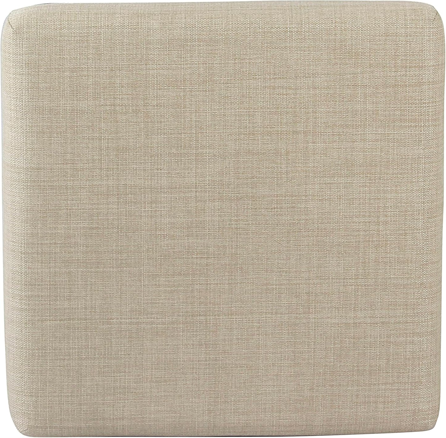 HomePop Home Decor | Modern 24-Inch Counter Stool | Backless Metal Frame Bar Stools Counter Height | Decorative Home Furniture, Natural