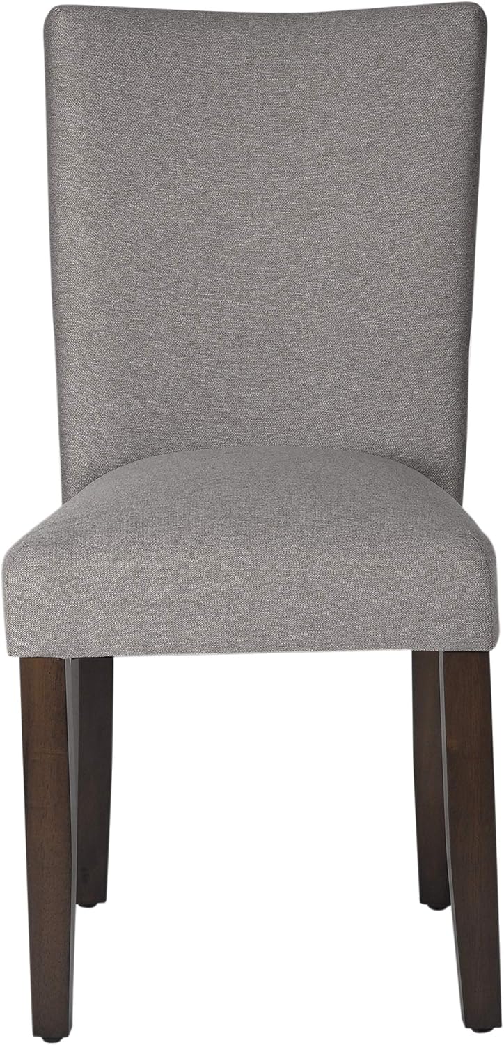 HomePop Parsons Classic Upholstered Accent Dining Chair, Single Pack, Gray