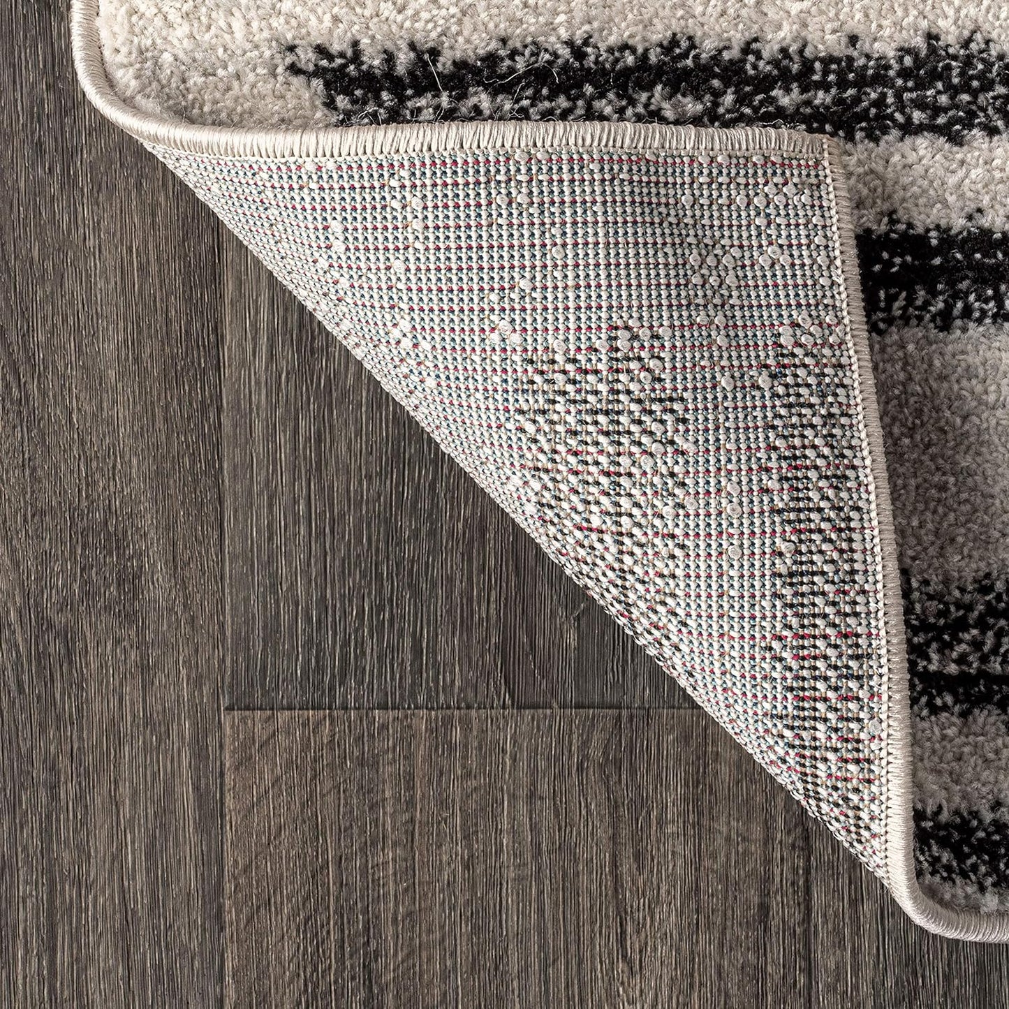 JONATHAN Y Khalil Modern Berber Stripe Cream/Black Indoor Area Rug, 9x12, Contemporary, Bohemian, Easy-Cleaning for Living Room, Bedroom, Kitchen, Pet Friendly, Non-Shedding (MOH207A-9)