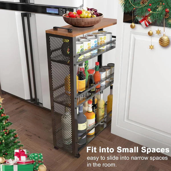 Slim Kitchen Storage Cart