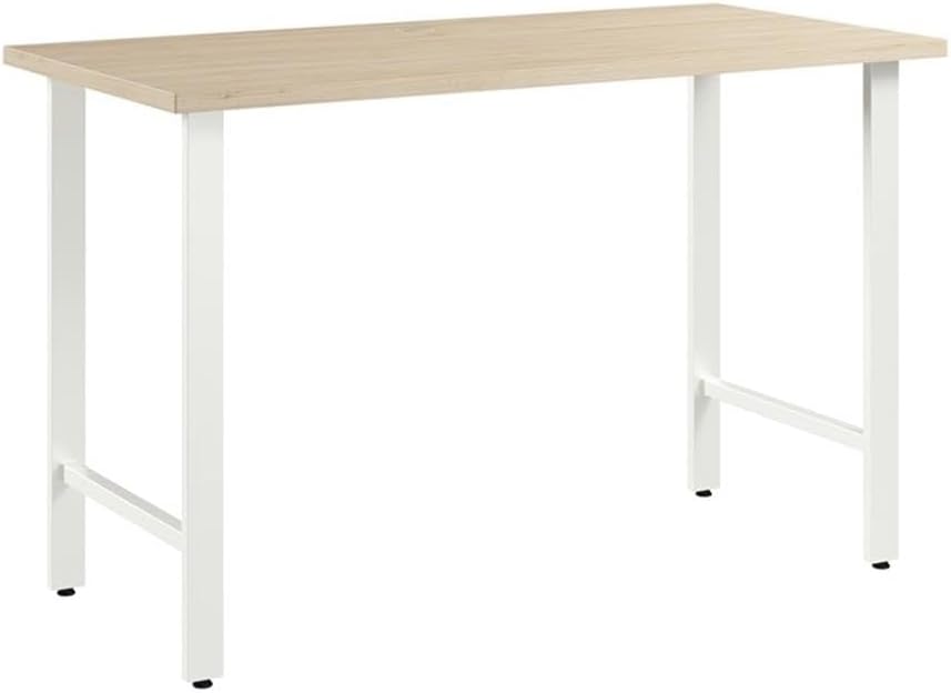Bush Business Furniture Hustle 48W x 24D Computer Desk with Metal Legs in Natural Elm, Modular Office Table for Home and Professional Workspace