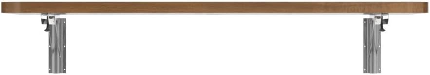 Pmnianhua 31'' Wall Mounted Drop Leaf Table, Folding Table, Fold Down Wall Desk, Floating Desk for Home Office, Small Space (Walnut)