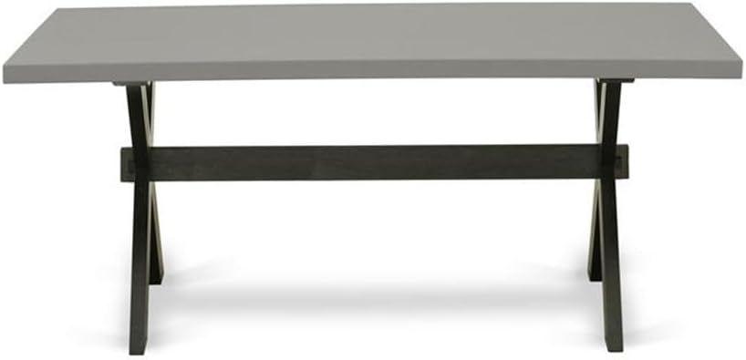East West Furniture XT697 X-Style Kitchen Dining Table - a Rectangle Solid Wood Table Top with Stylish Legs, 40x72 Inch, Multi-Color