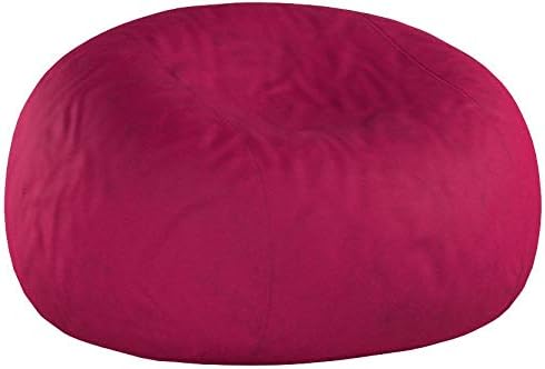 Chill Sack Bean Bag Chair: Giant 5' Memory Foam Furniture Bean Bag - Big Sofa with Soft Micro Fiber Cover - Pink