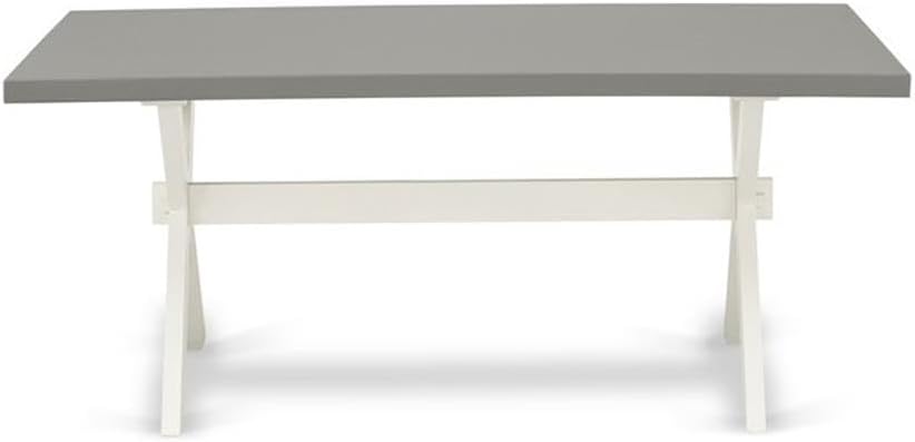 East West Furniture XT097 X-Style Kitchen Table - a Rectangle Dining Table Top with Stylish Legs, 40x72 Inch, Multi-Color