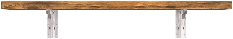 Pmnianhua 31'' Rustic Brown Wall Mounted Drop Leaf Table, Folding Table, Floating Desk for Small Spaces