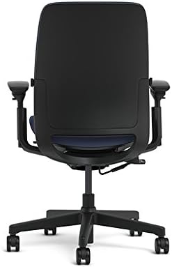 Steelcase Amia Office Chair - Most Comfortable Sit - 4 Points of Adjustability - Ergonomic Desk Chair - Upper Back Support - Adjustable Lumbar Support - Blue Fabric