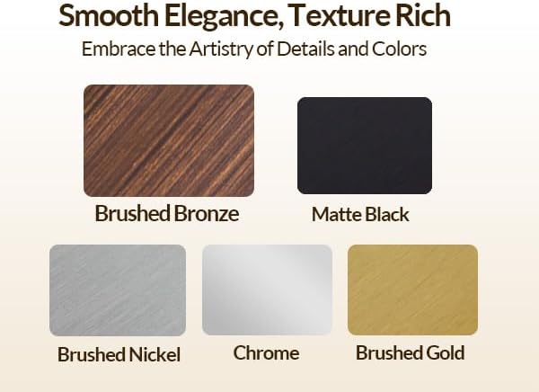 ANDY STAR 40x36 Inch Bronze Bathroom Mirror, Rounded Rectangle Oil Rubbed Bronze Mirrors for Bathroom,Tube Metal Framed, 1’’ Deep Wall Mounted Vertically/Horizontal