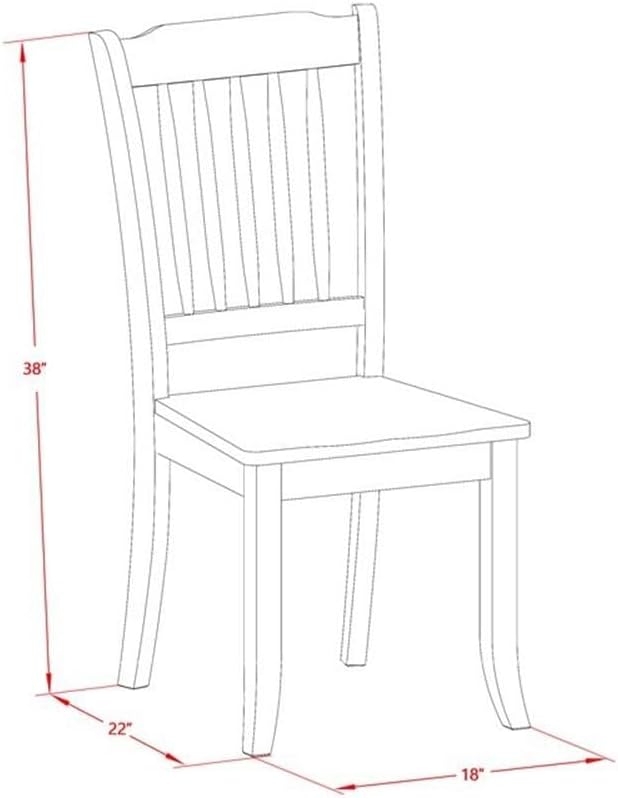 East West Furniture LGDA9-LWH-W 9 Piece Dining Room Table Set Includes a Rectangle Kitchen Table with Butterfly Leaf and 8 Dining Chairs, 42x84 Inch, Linen White