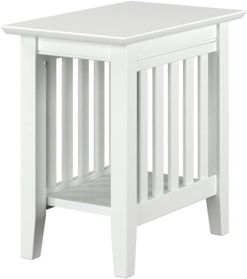 AFI Mission Chair Side Table in White
