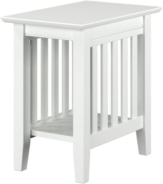 AFI Mission Chair Side Table in White