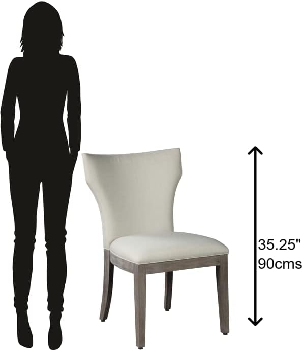 Hekman Sedona Upholstered Side Chair - Cushioned Chair, Upholstered Seat and Back, Comfortable Seating, Heavyweight Linen, Stylish and Durable, Perfect for Dining Room, Living Room and Formal Venue