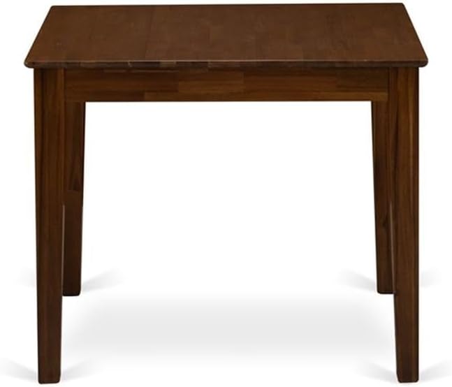 East West Furniture OXSI3-AWA-04 3 Piece Dining Set Includes a Square Dining Room Table and 2 Parson Kitchen Chairs, 36x36 Inch, Antique Walnut