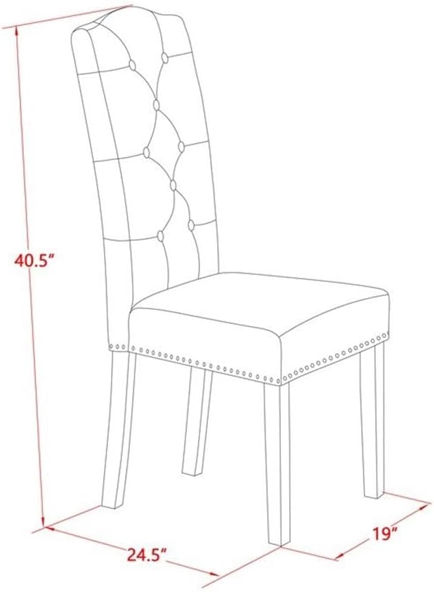 East West Furniture X697EL121-7 7 Piece Dining Table Set Consist of a Rectangle Dining Room Table with X-Legs and 6 Blue Linen Fabric Upholstered Chairs, 40x72 Inch, Multi-Color