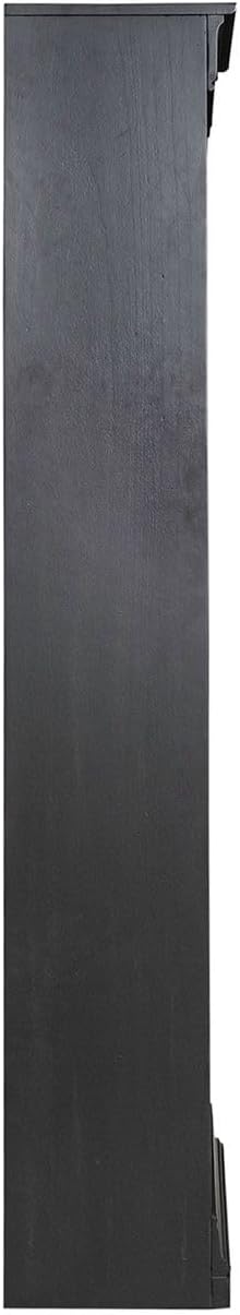 Liberty Furniture Meritage 72 Inch Bookcase for Home Office - Aged Charcoal w/Rub Thru & Caramel